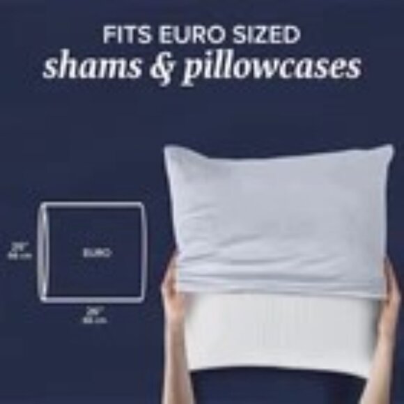 Beckham Hotel Collection Euro Pillow Inserts set of 2 26x26 Down Alternative New - Picture 5 of 8